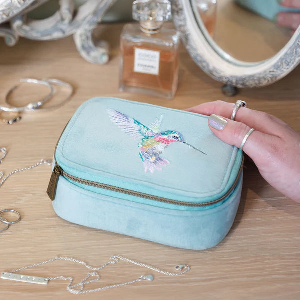 Wrendale Designs ‘Wisteria Wishes’ Hummingbird Embroidered Accessory Case