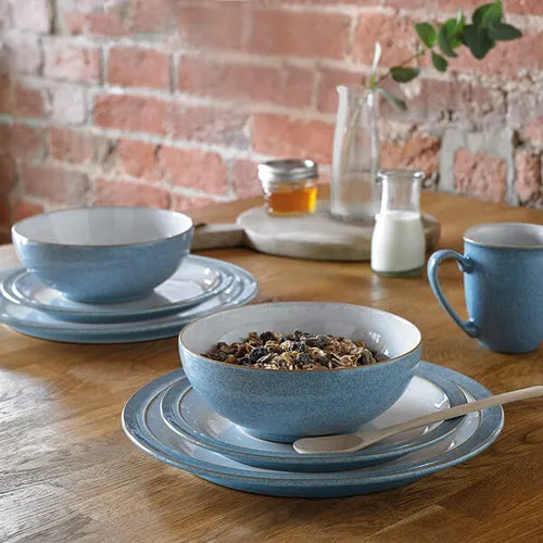 Denby Elements Blue 12 Piece Tableware Set