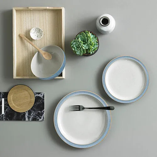 Denby Elements Blue 12 Piece Tableware Set