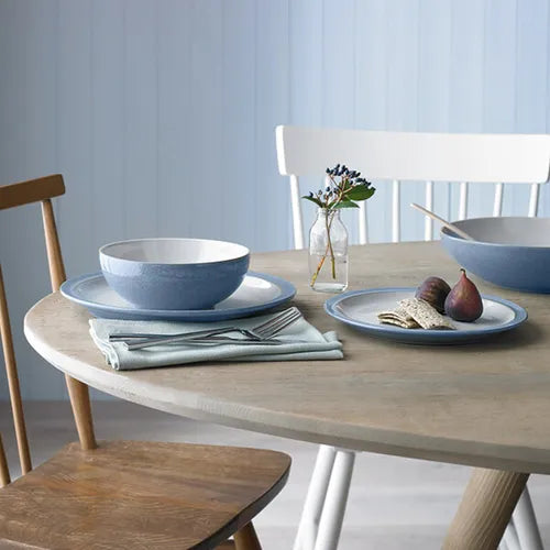 Denby Elements Blue 12 Piece Tableware Set