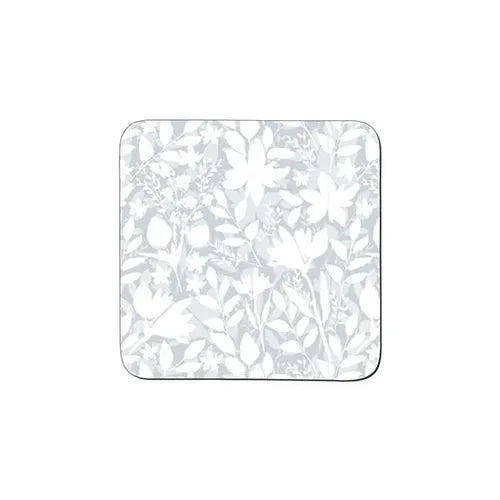 Denby Grey Floral Set Of 6 Coasters