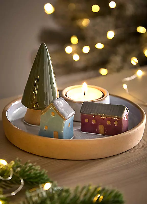 Ceramic Tree Tea Light Holder