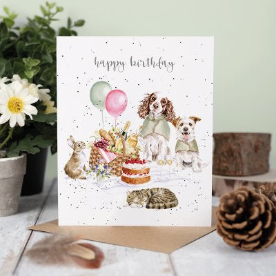 Wrendale ‘The Hoppy Picnic’ Birthday Card