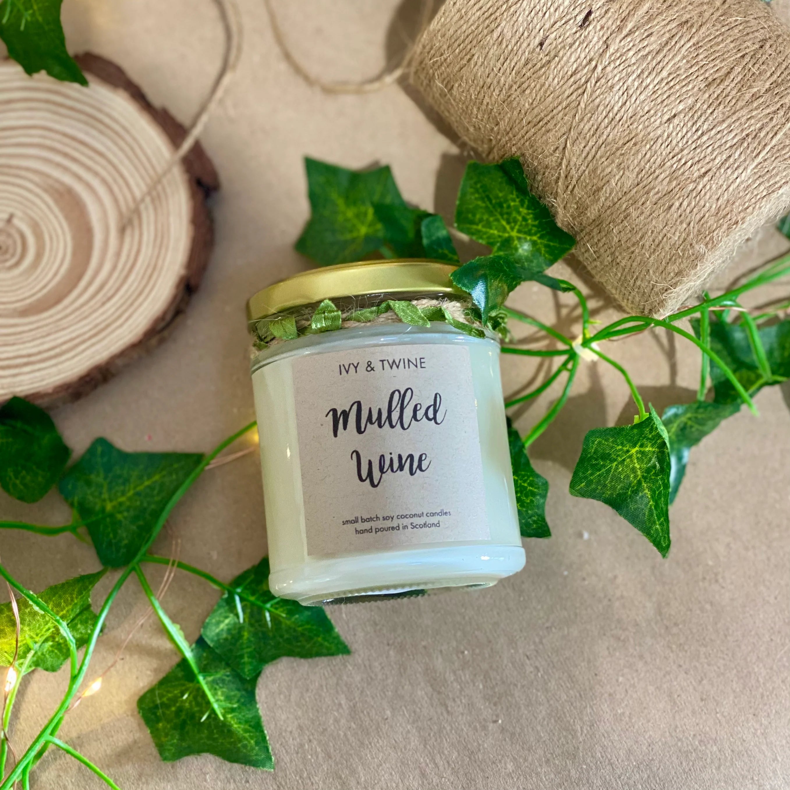 Ivy & Twine Mulled Wine 190g Candle
