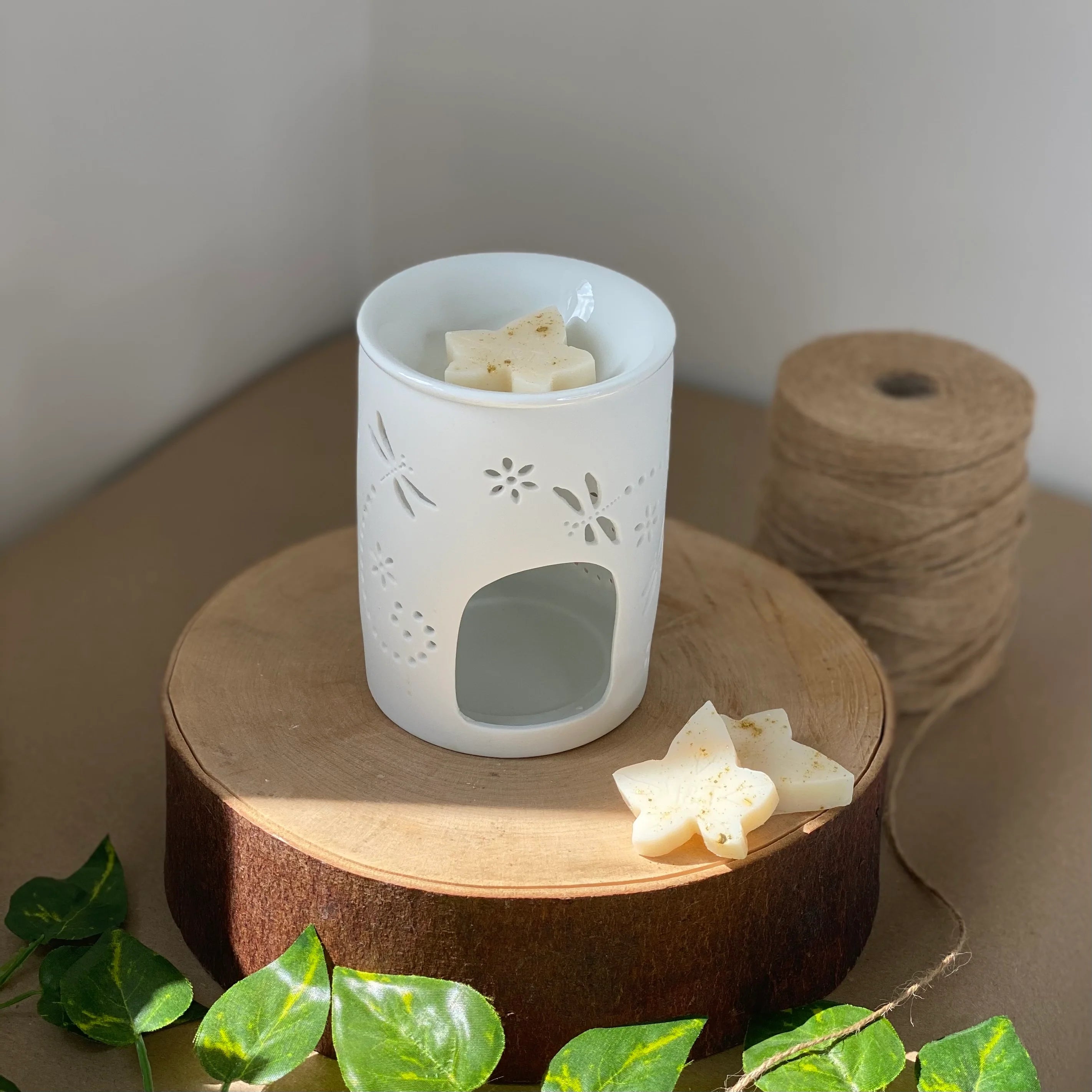 Ivy & Twine Ceramic Dragon Fly Wax Melter