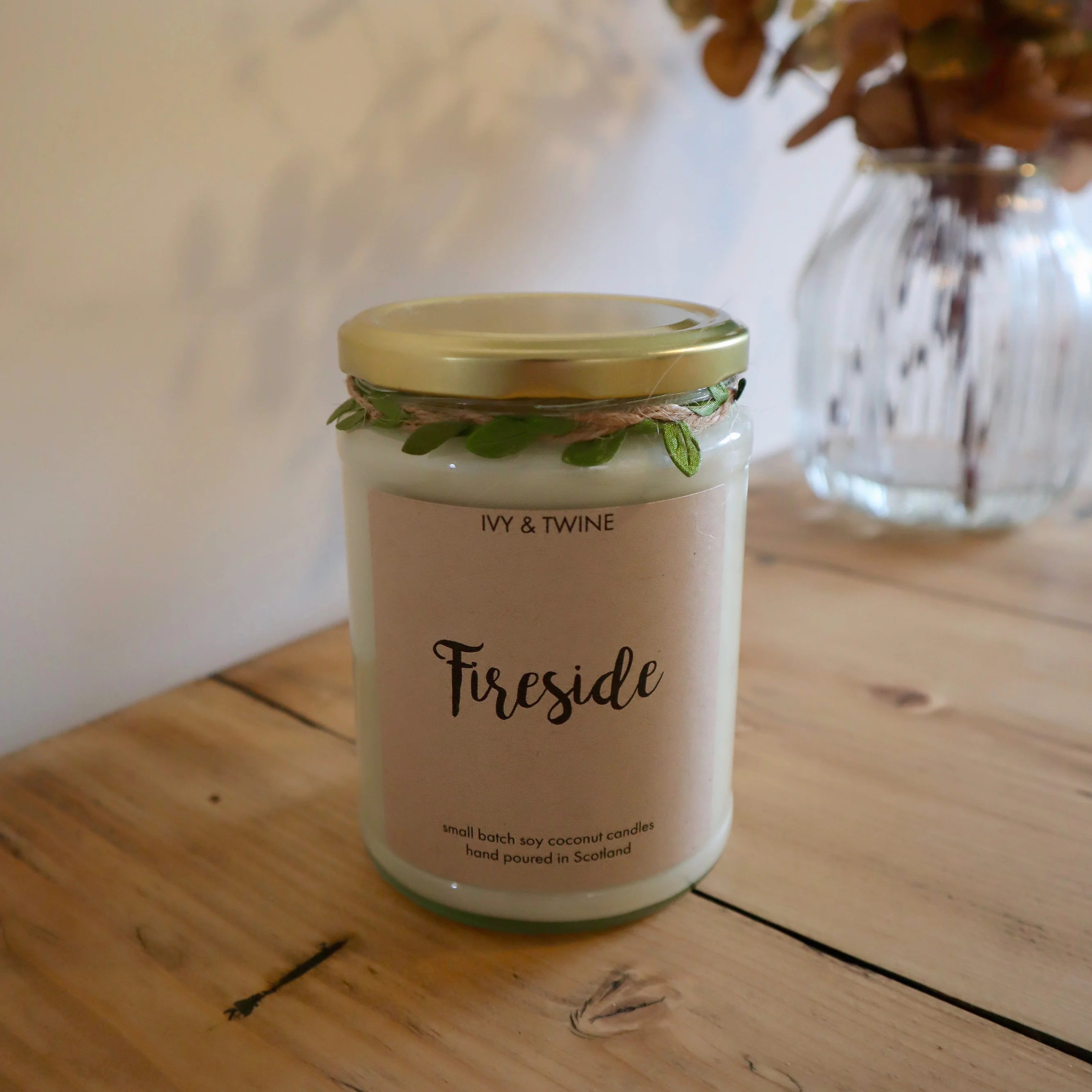 Ivy & Twine Fireside 420g Double Wicked Candle
