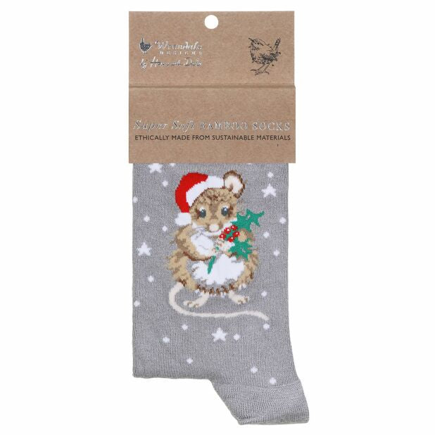 Wrendale Woman’s ‘Christmouse’ Christmas Socks