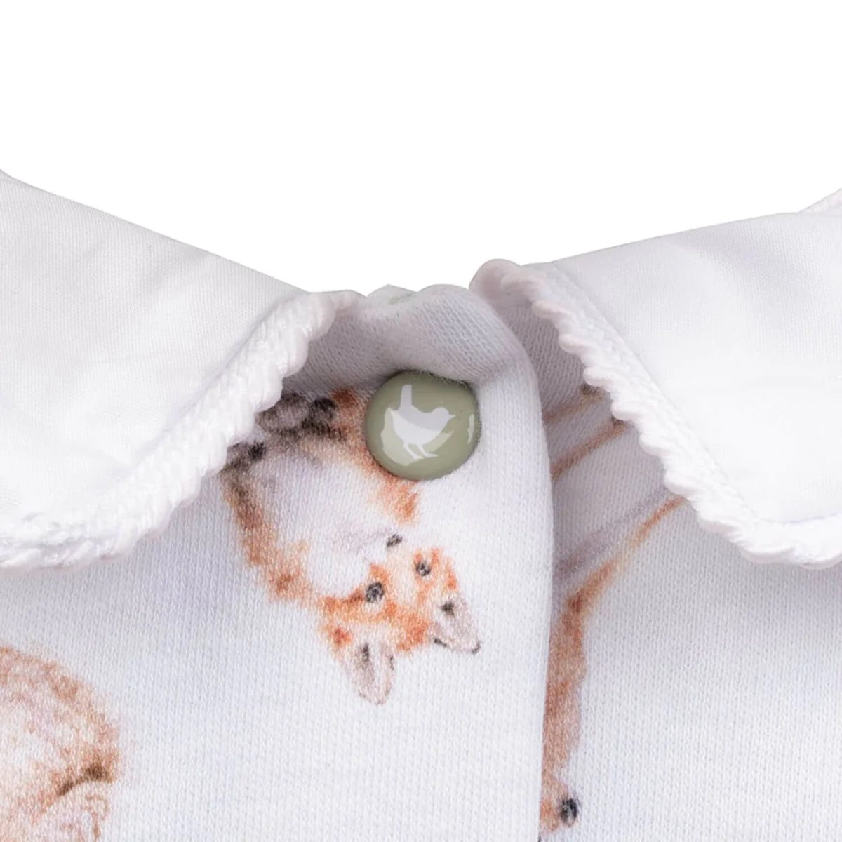 Wrendale Girls ‘Little Wren’ Forest Printed Babygrow 9-12 Months