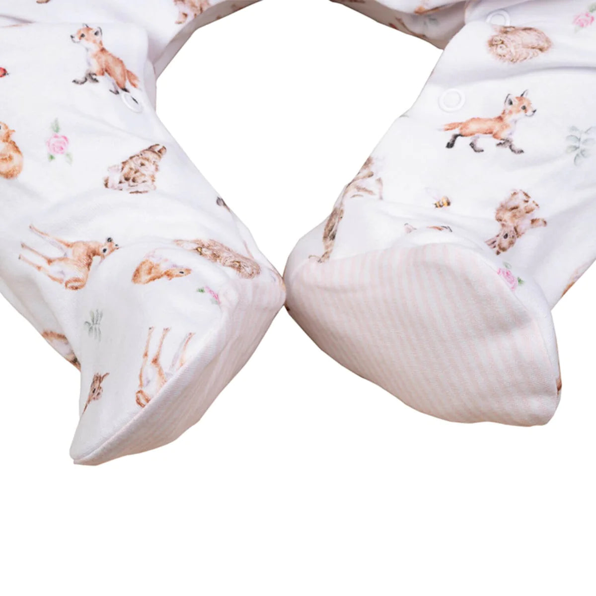 Wrendale Girls ‘Little Wren’ Forest Printed Babygrow 9-12 Months