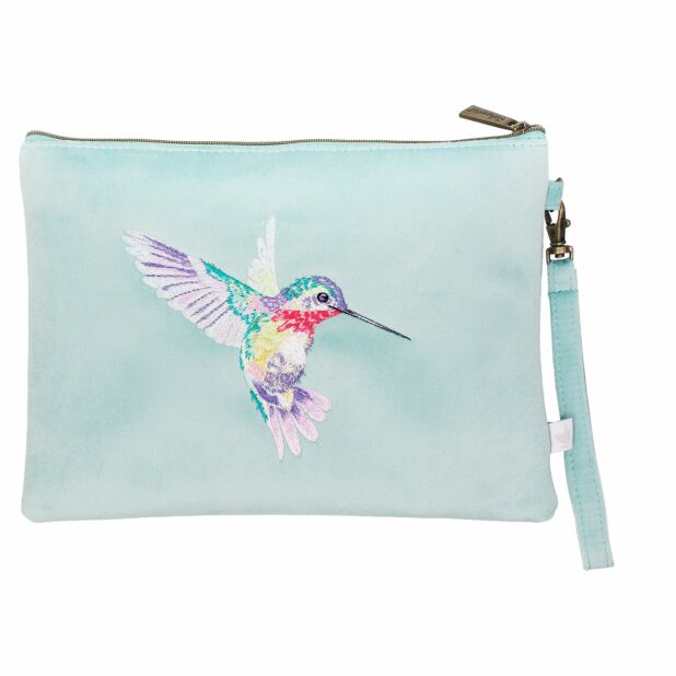 Wrendale Designs ‘Wisteria Wishes’ Hummingbird Embroidered Everyday Pouch