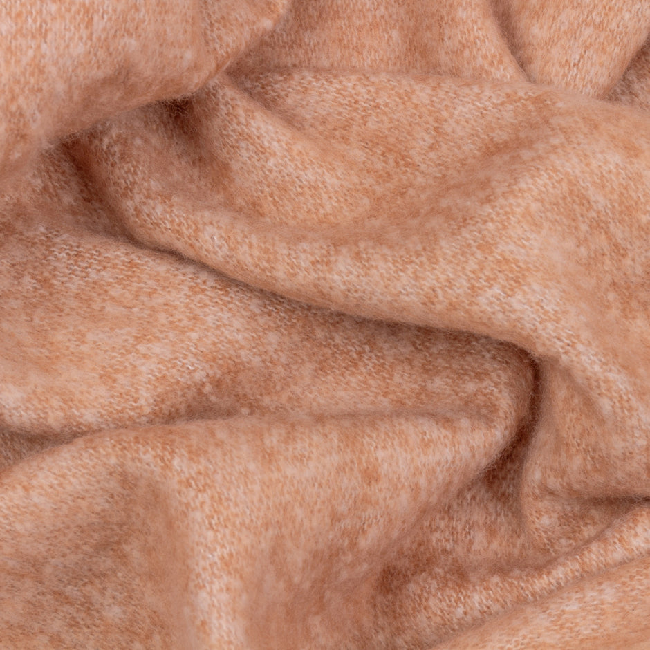 Furn Cozy Woven Tasselled Throw Rust