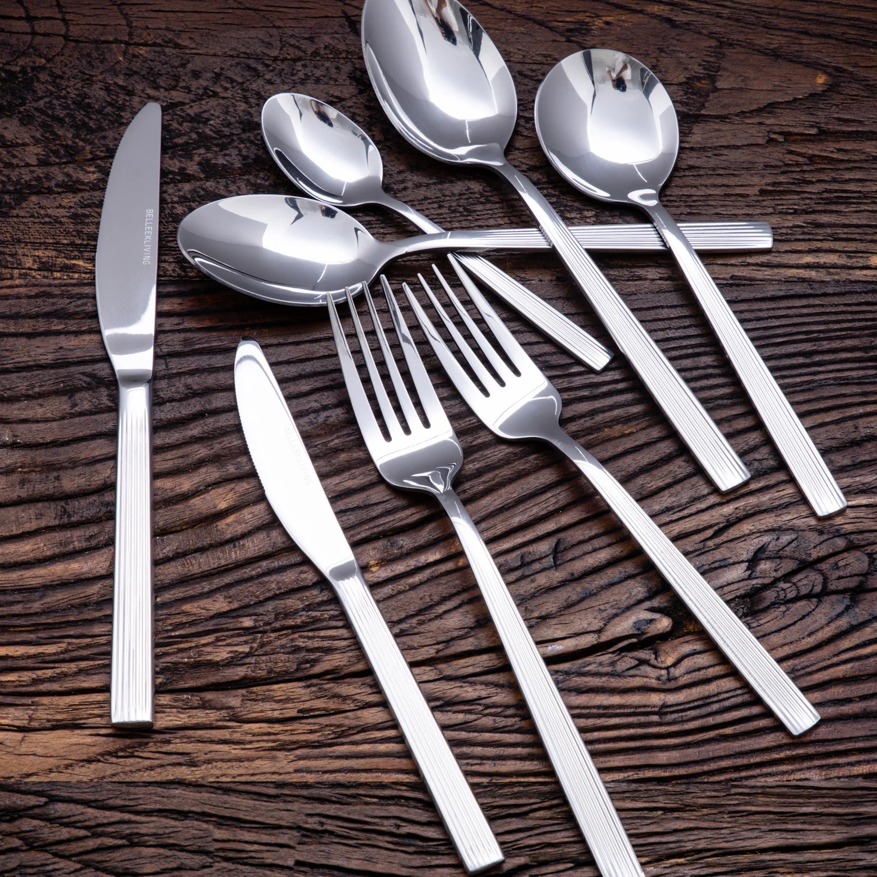 Belleek Living Erne 44 Piece Cutlery Set