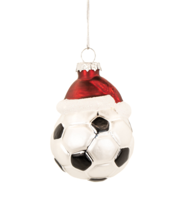 Sass & Belle Festive Football Shaped Bauble