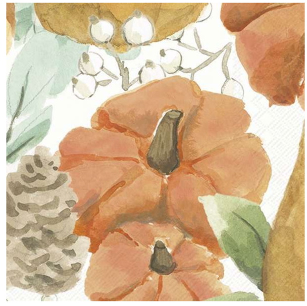 IHR Napkins Harvest Floral