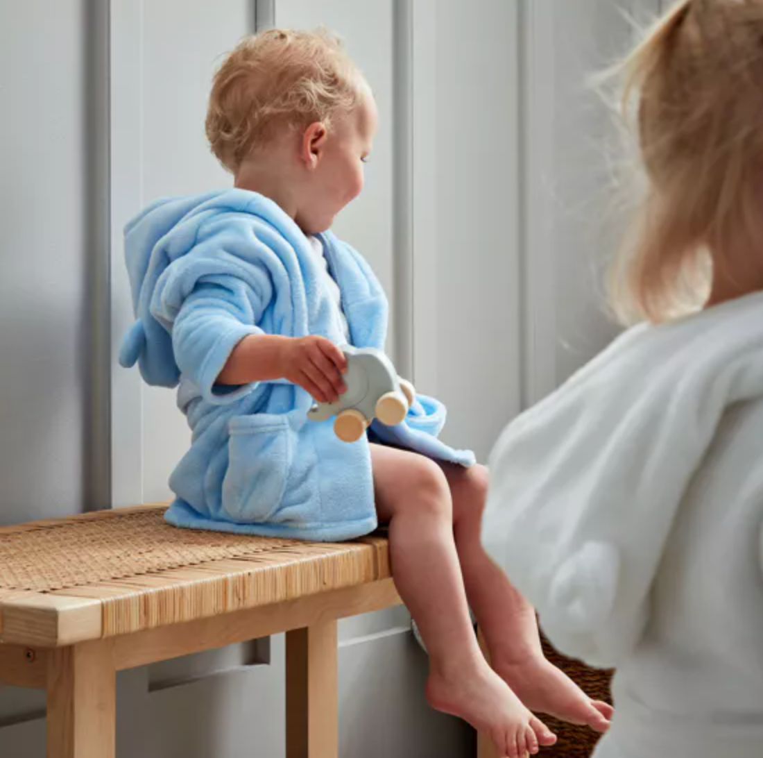 Bambino Baby's First Dressing Gown - Blue 3-6 Months