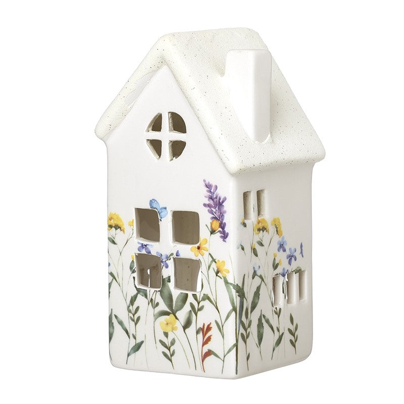 Med Flower Pattern Porcelain House
