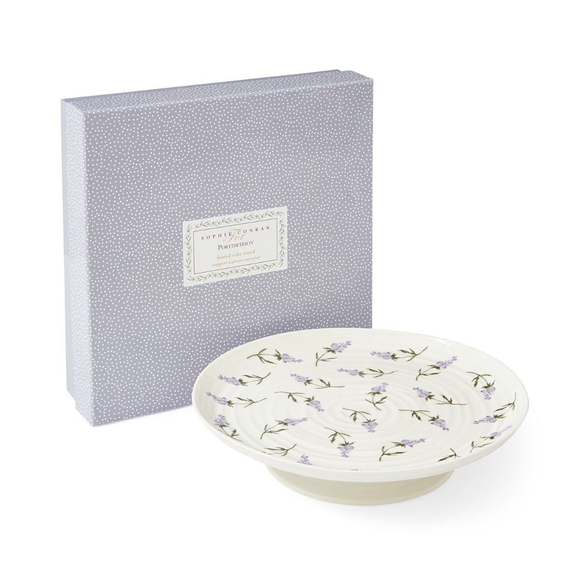 Portmeirion Sophie Conran Footed Cake Plate Lavandula