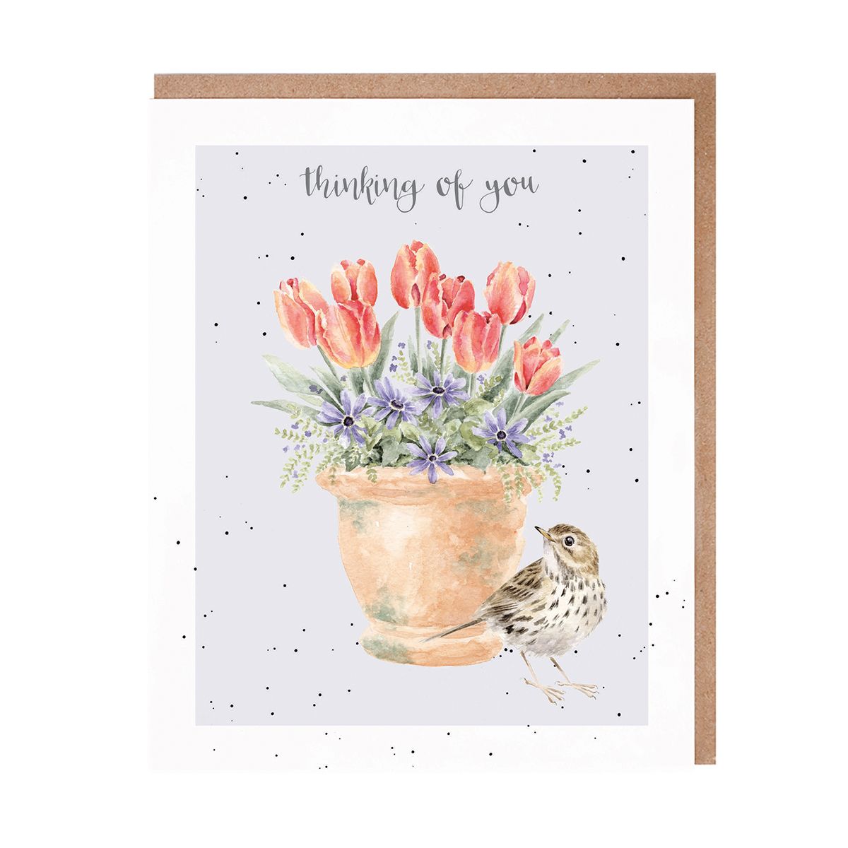Wrendale The Meadow Pipit Thinking of you card